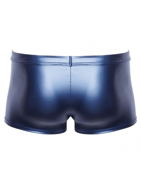 Boxer Nek bleu métallique