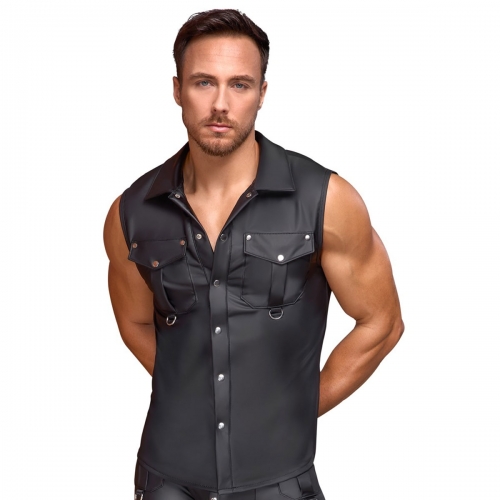 Chemise sans manches Nek avec poches et pressions