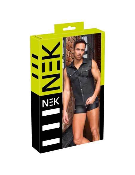 Chemise sans manches Nek avec poches et pressions