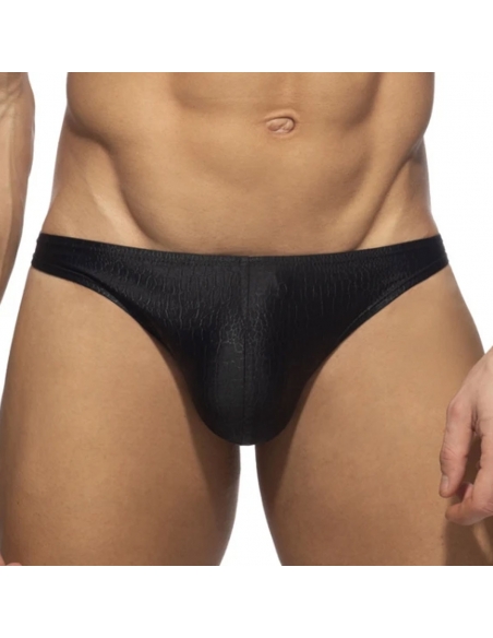 Bikini Addicted à imprimé reptile noir