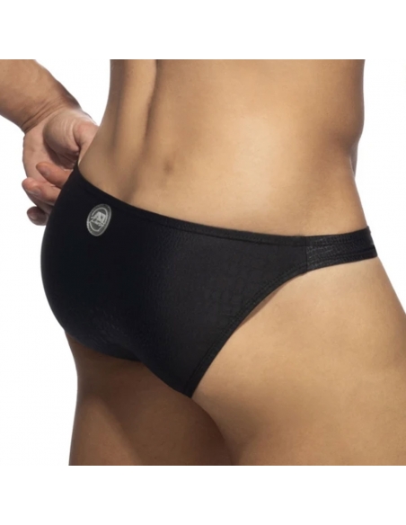 Bikini Addicted à imprimé reptile noir