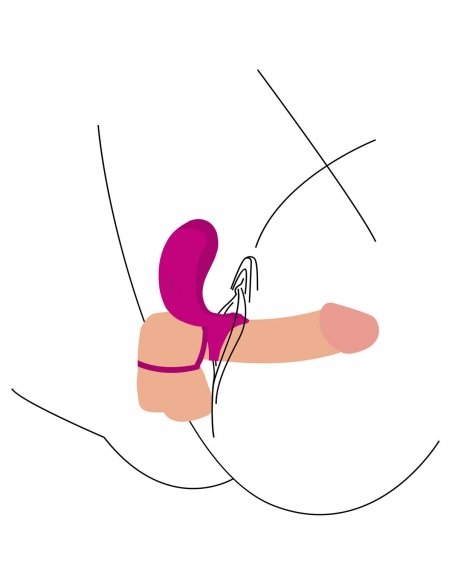Cockring vibrant Xocoon fuchsia pour couples